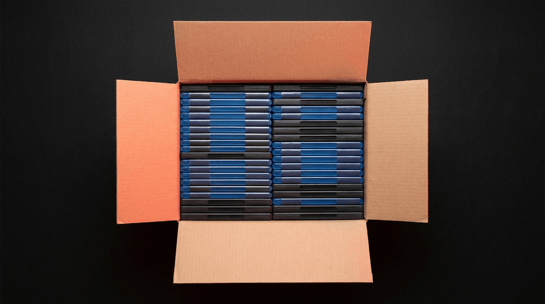 Sicher verpackte Filme im Versandkarton